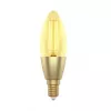 Lâmpada LED filamento inteligente WOOX R5141 Smart Candle C37, Wi-Fi, E14, 4,9W, 470 lm, branco quente 2700K