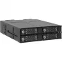 ICY DOCK - ToughArmor MB720MK-B V3 - 4x PCIe 4.0 M.2 NVMe para 4x OCuLink em 1x baía de 5,25 moldura móvel metal preto com fecho de chave (compatível com Tri-Mode)