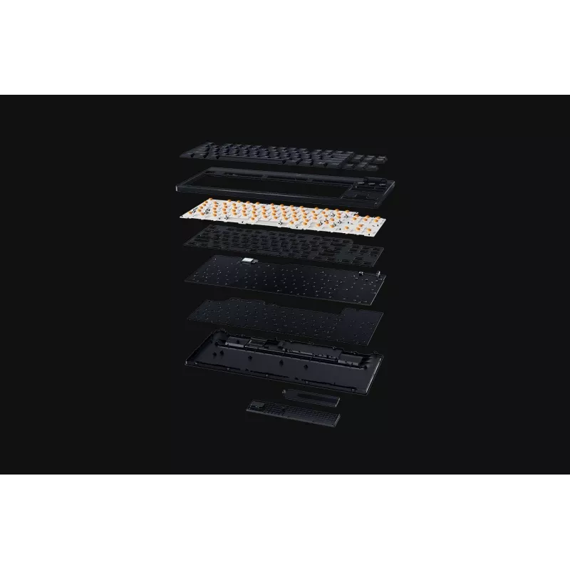 Razer BlackWidow V4 Low-Profile Tenkeyless HyperSpeed teclado gaming, interruptores verdes, disposição US