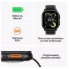 Apple Watch Ultra 3 GPS + Cellular 49mm caixa de titânio preta com bracelete Alpine Loop preta Medium