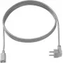 Cabo de alimentação Bachmann 351.984 cinzento 2 m ficha tipo F conector fêmea C13