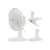 Adler | Ventilador com mola | AD 7317 | Ventilador de mesa | Branco | Diâmetro 15 cm | Número de velocidades 2 | 30 W