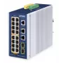 Switch gerido PLANET IP30 16 portas L2/L4 Gigabit Ethernet PoE