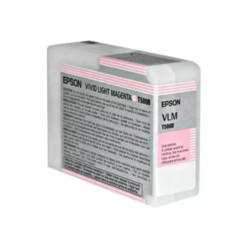 Epson Singlepack Vivid Light Magenta T580B00, Vivid light Magenta, tinta pigmentada, 80 ml, 1 unid.