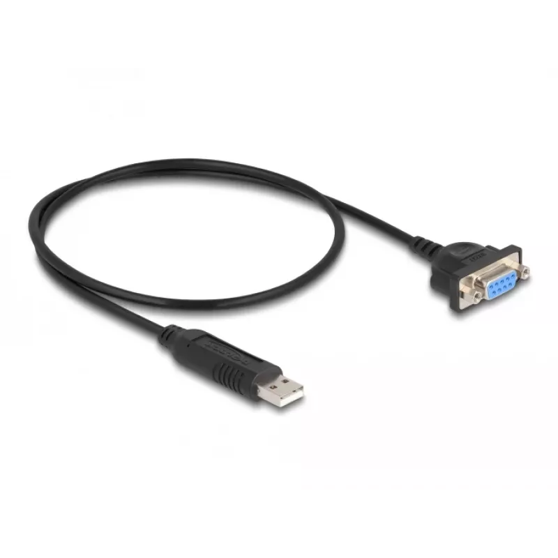 Adaptador USB 2.0 para série RS-232 DeLOCK 50 cm FTDI preto
