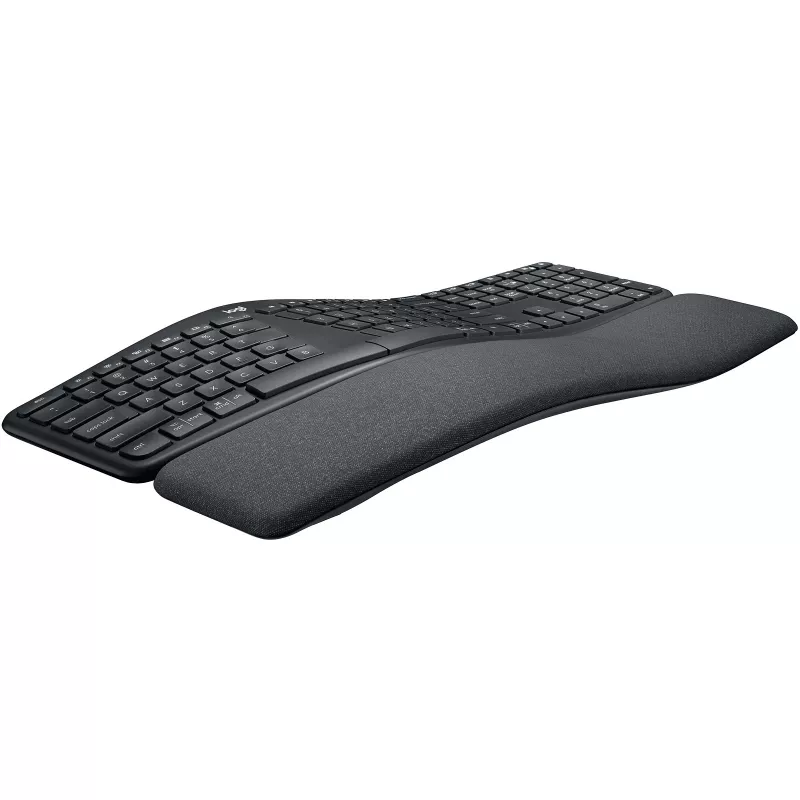 Logitech ERGO K860 - Teclado - sem fios - 2,4 GHz, Bluetooth 5.0