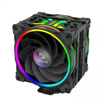 Akasa H4 Plus dissipador de CPU + ventoinha AR12 Reverse Blade
