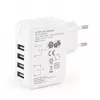 Carregador USB universal branco/4 portas EG-U4AC-02 GEMBIRD