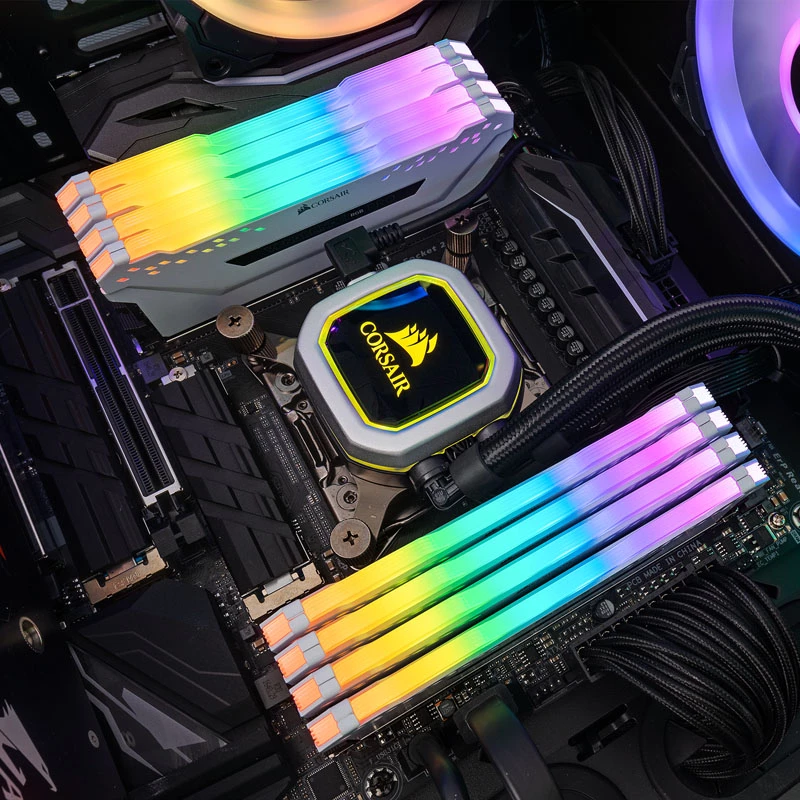 Kit de expansão de iluminação RGB universal para caixa de computador Corsair CMWLEKIT2W