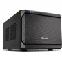 Sharkoon QB One Preto - Midi/Minitower ITX, Mini-ITX 3,5 - Fonte de alimentação para PC/Servidor Arrefecedor - USB, USB 2.0, USB 3.0