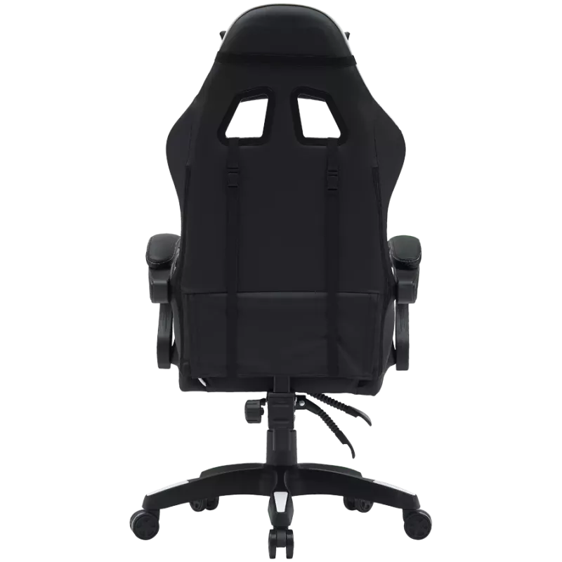 Cadeira gaming CANYON Core SGCH2 — preto/branco, design ergonómico, altura ajustável