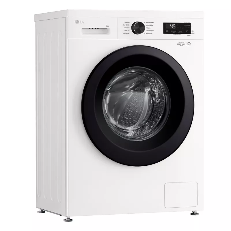 Máquina de lavar roupa LG F2X10S7NWK — carregamento frontal, 600 mm de largura, 540 mm de profundidade, 890 mm de altura, 59 kg de peso líquido