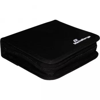 MediaRange BOX50 bolsa para 24 CD/DVD, preta