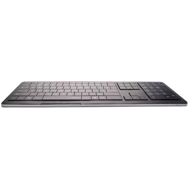Teclado sem fios CLEVETURA CLVX 1 Touch-On-Keys AI, layout ANSI US Windows, interruptores scissor, caixa de alumínio, RGB interativo