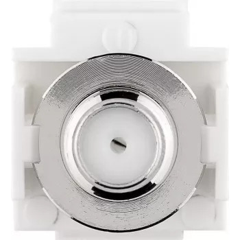 Goobay 79938 - Plano - branco - ficha F - conector fêmea - conector fêmea - plástico (79938)