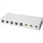 LOGILINK- Caixa de superfície Keystone 8 portas UTP, branco, sem equipamento (NK4035)