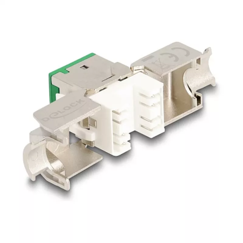 Módulo Keystone DeLOCK 88116 plano verde RJ-45 10 unid.