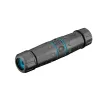 Goobay Outdoor (IP68) conector de cabo de rede, CAT 6A não blindado, UTP – à prova de pó e água, régua de terminais para montagem LSA (sem ferramentas) (44416)