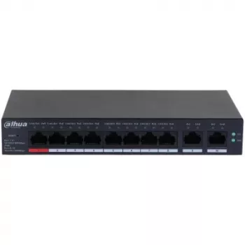Dahua Technology DH-CS4010-8GT-110 Switch de rede Managed L2 Gigabit Ethernet (10/100/1000) Power over Ethernet (PoE) preto