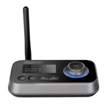 Transmissor/receptor de áudio Bluetooth LogiLink BT0062 BT 5.0 alcance 10 m