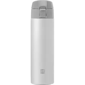 Garrafa térmica ZWILLING THERMO, caneca de viagem, isolamento de parede dupla, vedação de segurança, 450 ml, altura: 22,8 cm, branco