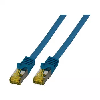 Cabo de patch RJ45 EFB-Elektronik Cat.6A S/FTP LSZH cabo bruto Cat.7 azul 0,5 m Fabricante: EFB Elektronik (MK7001.0,5BL)