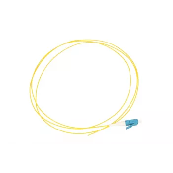 Extralink LC/UPC Pigtail, Monomodo G.652D, 900 µm PVC, 1 m, FTTH, amarelo