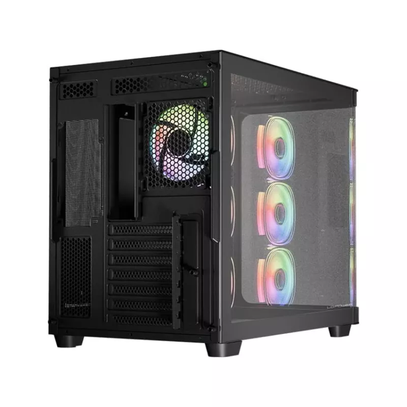 Caixa de computador LC-Power LC-8001B-ON Midi Tower Preto