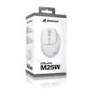 Sharkoon OfficePal M25W rato de escritório sem fios, para destros, 4000 DPI