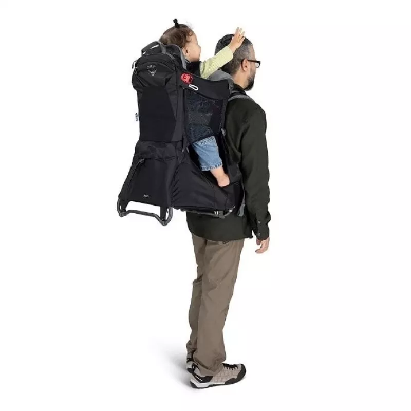 Mochila de transporte para criança Osprey Poco Tourist verde, mochila de transporte para criança leve e ajustável