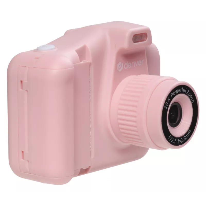 Denver KPC-1370P câmara digital infantil com impressora térmica, LCD de 2,8", rosa