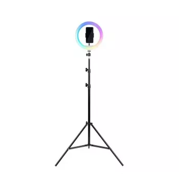 Havit ST7026 Tripé com anel de luz RGB preto 3 pernas altura máx. 2,1 m