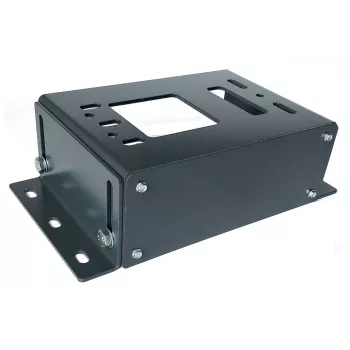 Base de montagem PRESBET para DEA LIVI, SOMFY ELIXO, BFT DEIMOS, ROGER M30 – altura ajustável 10,5–16 cm, galvanizada, RAL7016