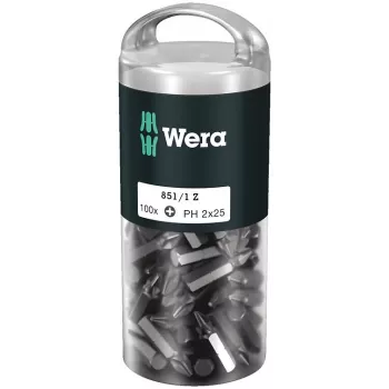Bit de chave de fendas Wera 851/1 Z DIY 100 SiS 100 unidades