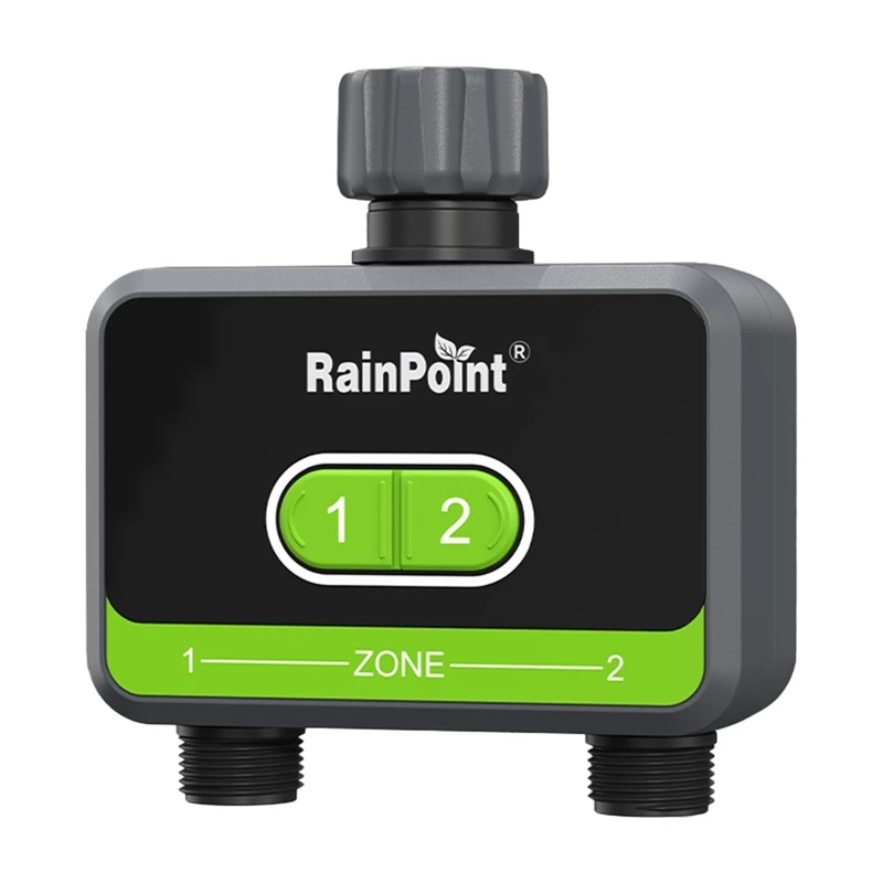 Controlo de rega RainPoint HTV210B 2 zonas com controlo por app (modelo HTV210B)