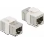 DeLOCK - Conector de rede - RJ-45 (fêmea) para RJ-45 (fêmea) - STP - CAT 6a - conector fêmea Keystone (86012)