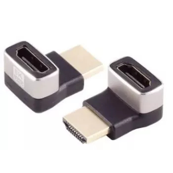 Adaptador HDMI Microconnect HDM19F19MA2-8KU preto banhado a ouro
