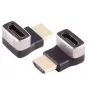 Adaptador HDMI Microconnect HDM19F19MA2-8KU preto banhado a ouro