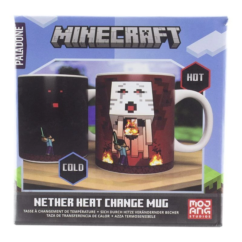 Caneca com mudança de cor Paladone Minecraft Nether