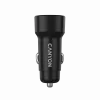 Carregador de automóvel CANYON OnDrive 24 24W 2xUSB-A preto