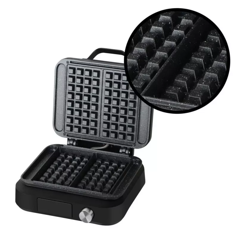 Máquina de waffles Lovio LVWF002BK 1500W preta