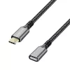 USB 3.2 Gen2 Type-C para USB-C/fêmea, PD, 1 m