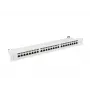 Painel de ligações Lanberg PPS7-1024-S de 19 polegadas 1U, 24 portas, Cat7, FTP blindado, cinzento