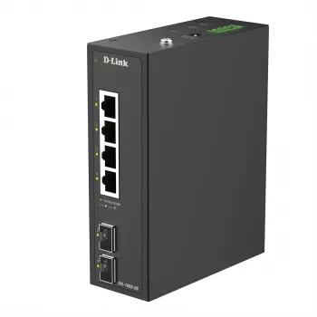 D-Link Switch industrial Gigabit não gerido de 6 portas com 2 portas SFP
