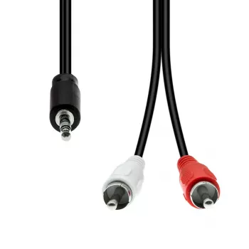 Cabo de áudio ProXtend M32XRCA-015 — 3 pinos (Mini-XLR) para 2×RCA, 1,5 m
