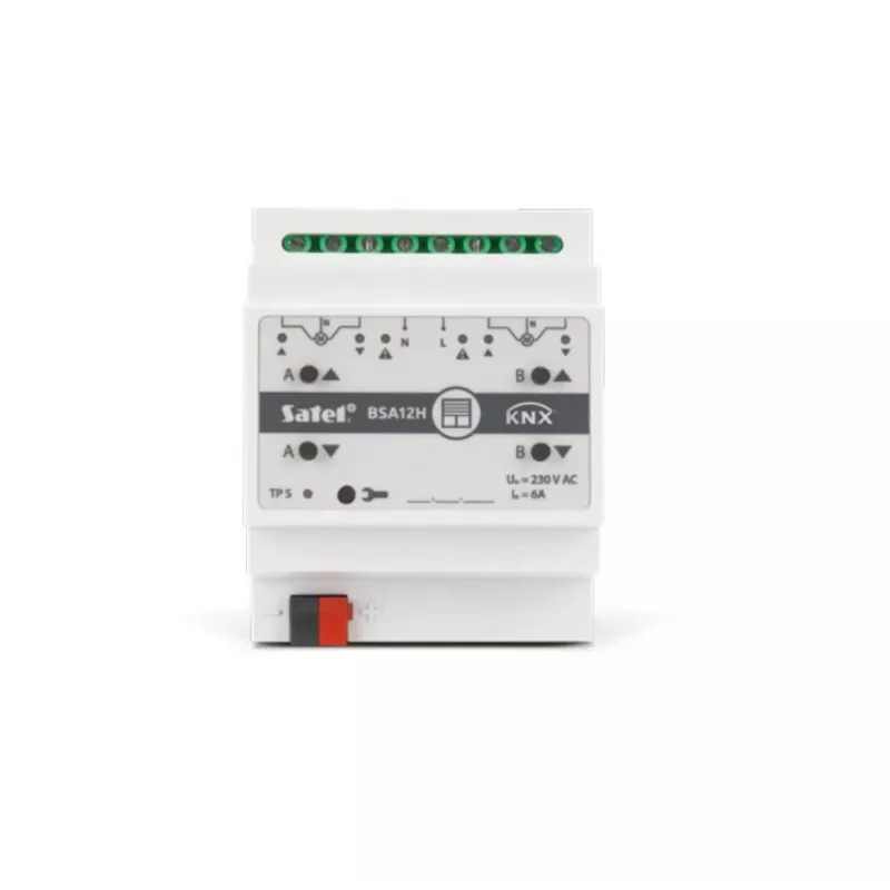Atuador de lâminas de 2 canais SATEL KNX 230V AC KNX-BSA12H