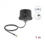 Antena DELOCK 81469 omnidirecional 5G LTE GNSS Wi‑Fi 6 conector SMA ganho 1,9–3,3 dBi