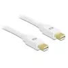 DeLOCK - Cabo DisplayPort - Mini-DisplayPort (M) - Mini-DisplayPort (M) - 2,0 m - branco - para Apple MacBook, MacBook Air, MacBook Pro (82795)