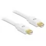 DeLOCK - Cabo DisplayPort - Mini-DisplayPort (M) - Mini-DisplayPort (M) - 2,0 m - branco - para Apple MacBook, MacBook Air, MacBook Pro (82795)