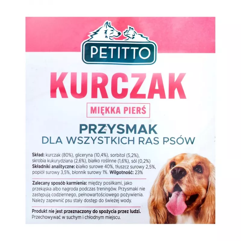 PETITTO Peito de frango tenro - guloseimas para cães - 500 g